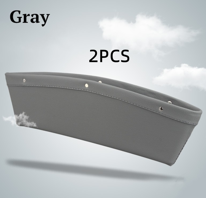 PU Leather Car Seat Gap Organiser Box for Phones, Keys and Cards