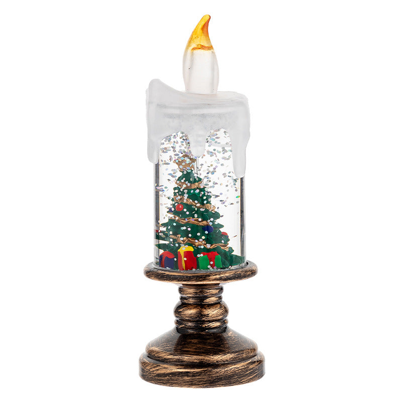 Christmas Candle Light Scene Decorations for Tables and Shelves