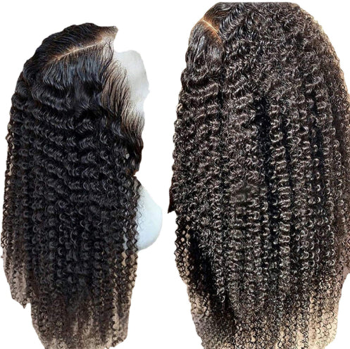 Brazilian Kinky Curly Lace Front Human Hair Wig, 150% Density