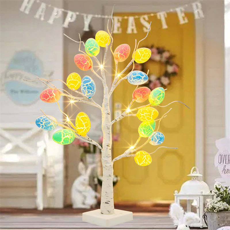 60cm Easter Egg Birch Tree LED Light for Spring Decoration