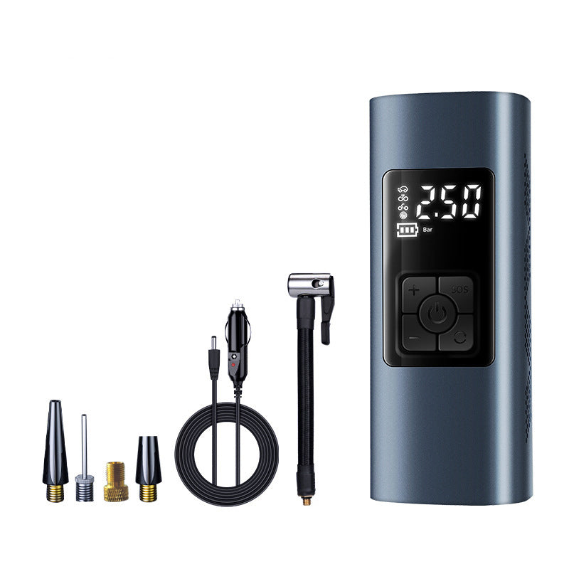 Portable Cordless Car Tyre Inflator with LED Light and Digital Display