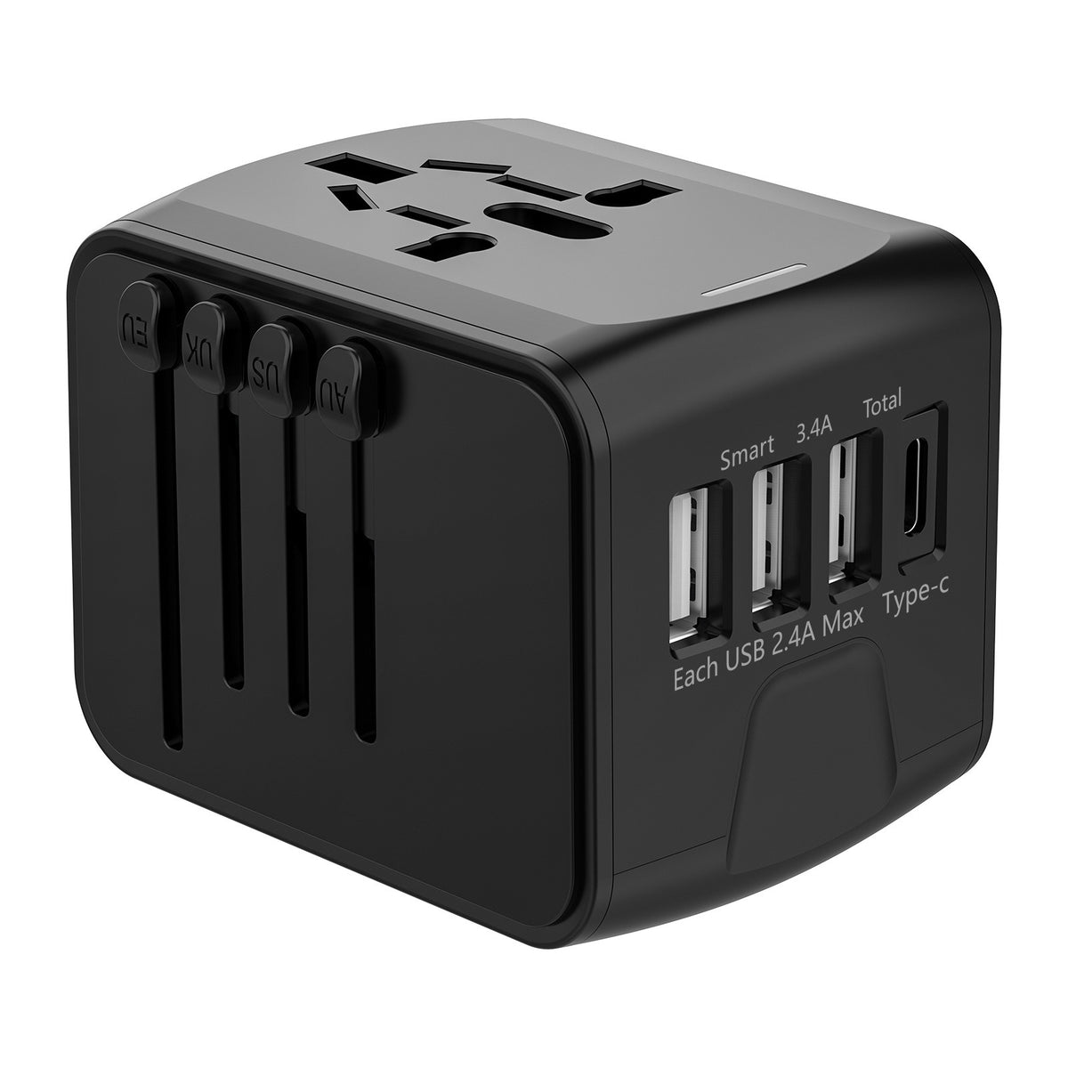 Multi-Function Travel Plug Adapter, Multinational Converter Socket