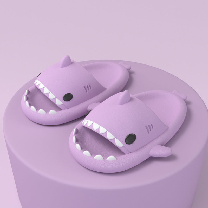 Cartoon Shark Slippers For Women And Men, Soft Indoor Outdoor