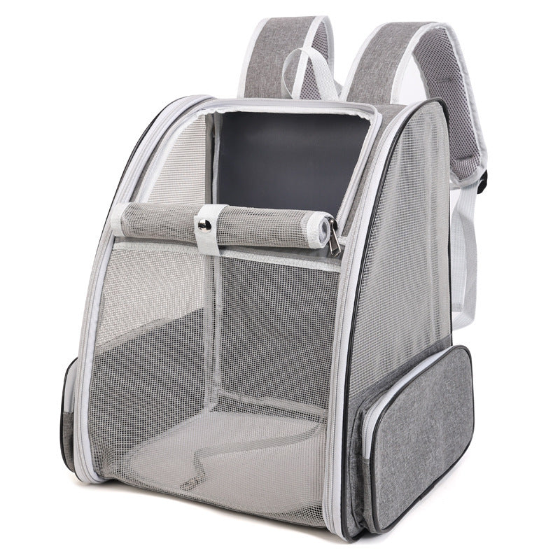 Small Pet Backpack Cat Carrier Travel Bag in Oxford Cloth