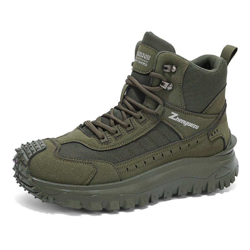 Men's Thick-Soled Casual Sports Boots For Outdoor Wear