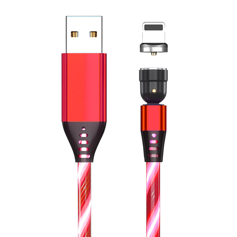 540 Degree Rotating LED Magnetic Charging Cable, 3A Fast Charge