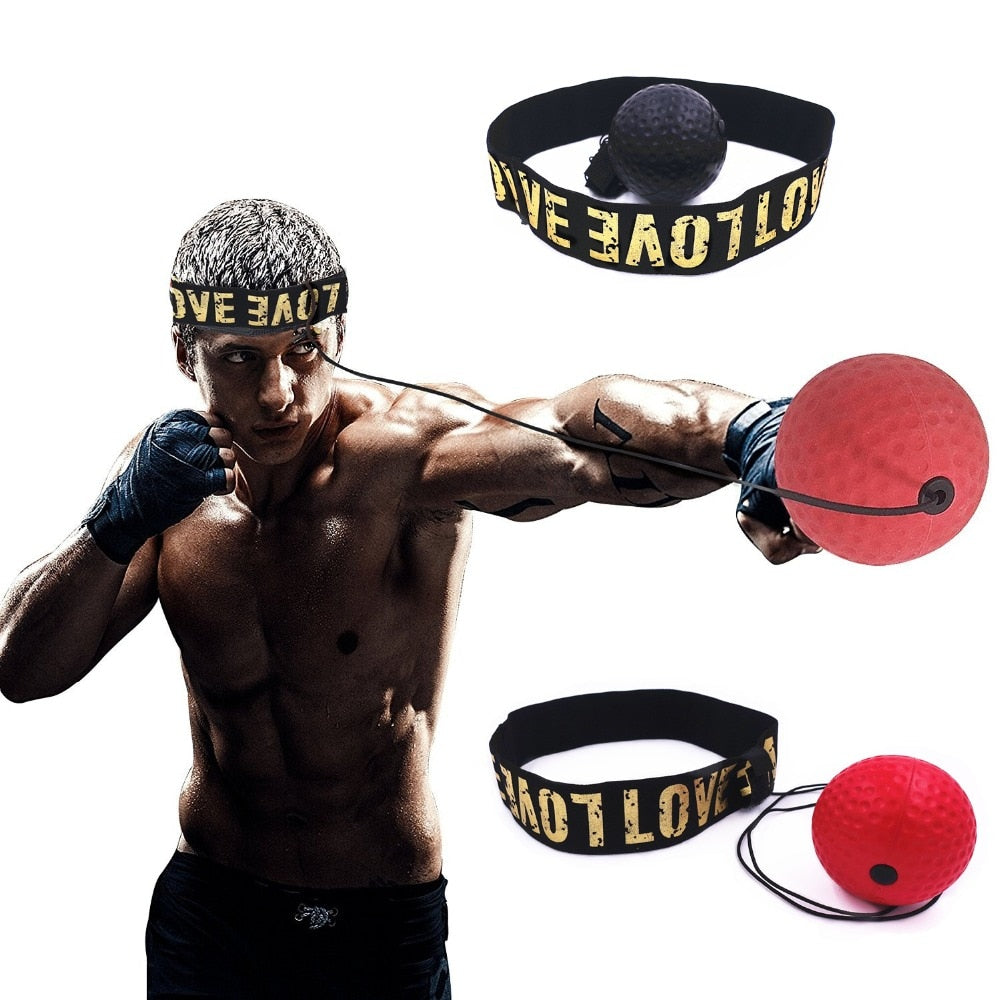 Boxing Reflex Speed Ball with Headband, Soft Punch Ball for Training