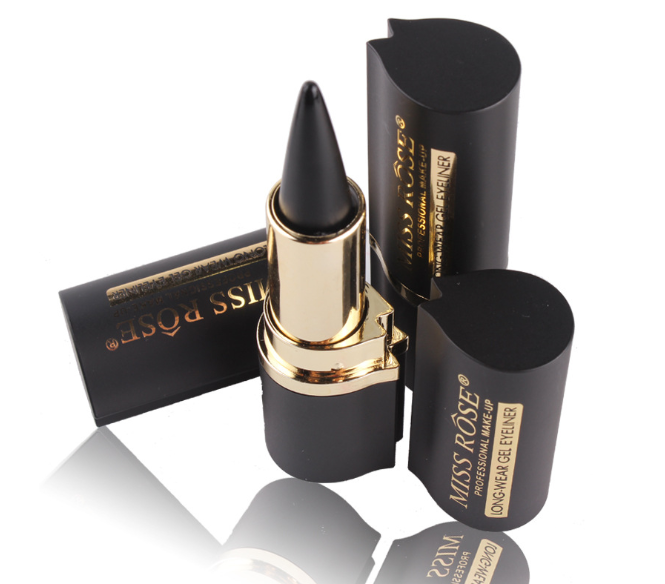 Waterproof Black Liquid Eyeliner Pen with Gel Pencil Precision