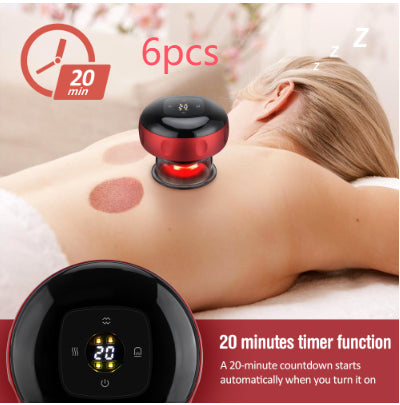 Electric Vacuum Cupping Body Massager With 12 Speeds, USB Charging