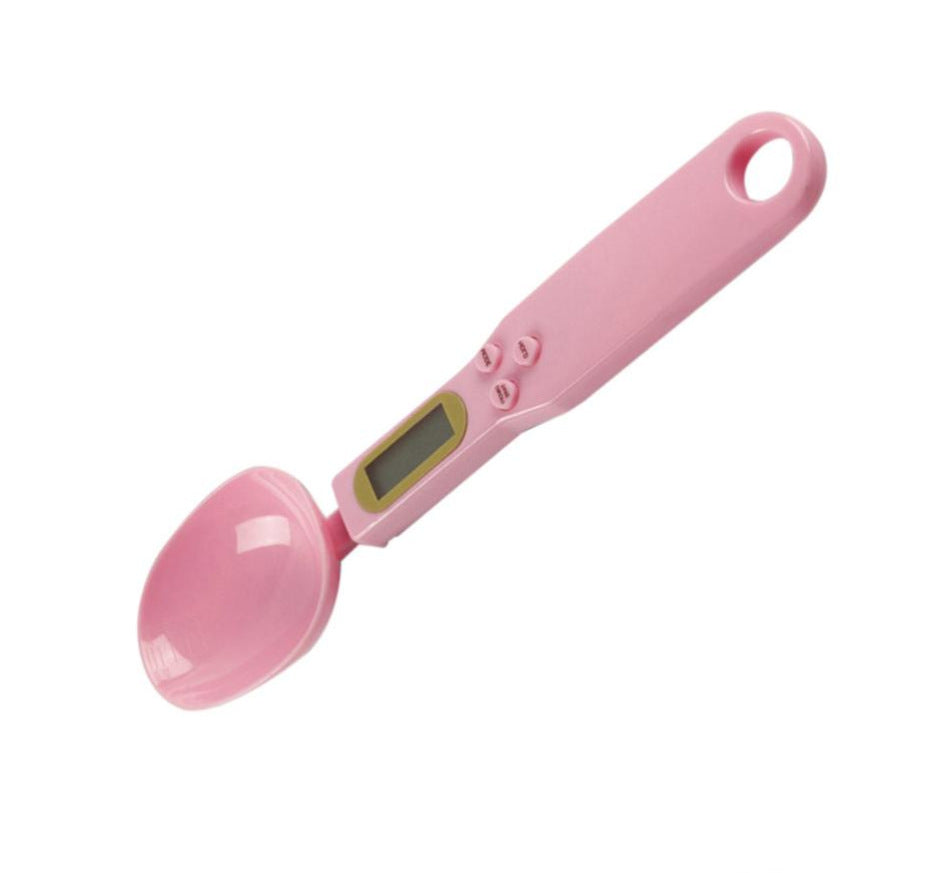 Compact Digital Kitchen Scale and Measuring Spoon, 500g
