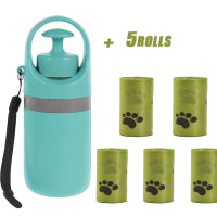 Portable Dog Poop Scooper With Built-In Bag Dispenser