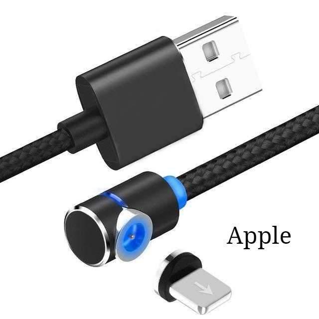 LED Magnetic Charging Cable with USB and Type C in Many Options