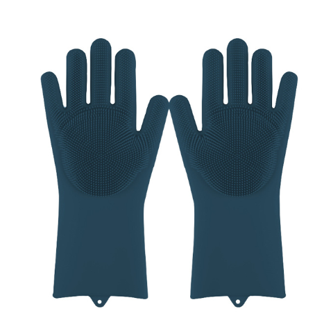 Silicone Heat-Resistant Scrubbing Gloves For Kitchen Cleaning