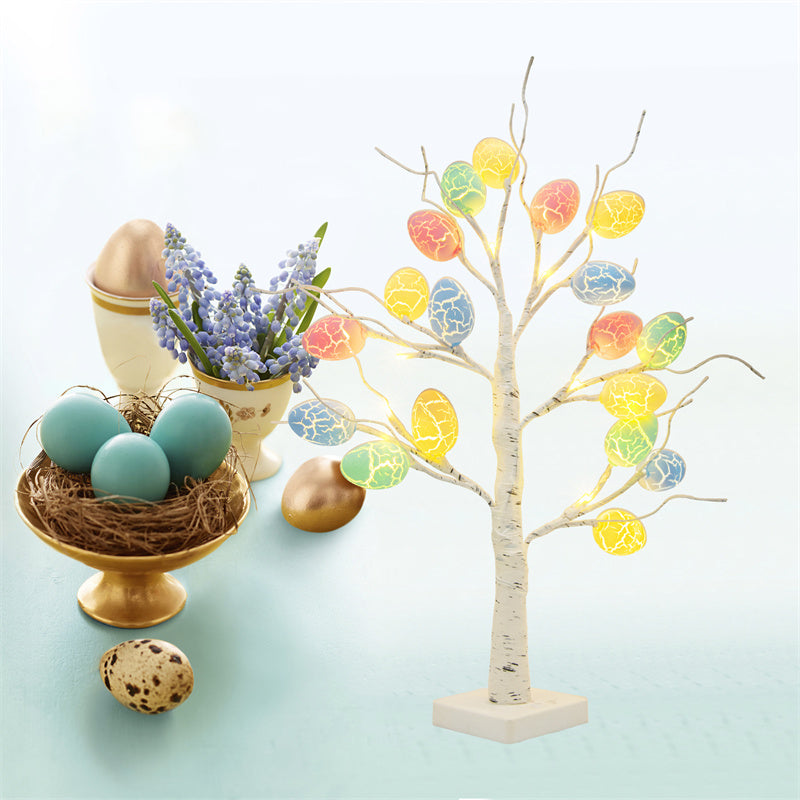 60cm Easter Egg Birch Tree LED Light for Spring Decoration