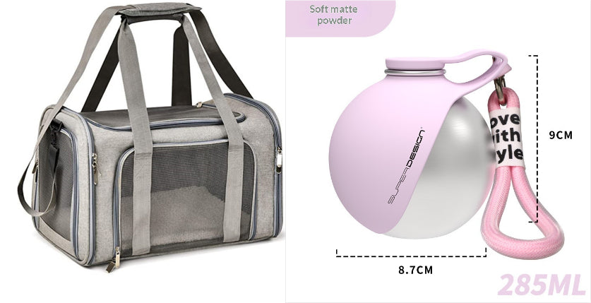 Portable Stainless Steel Water Bottle for Small Dogs and Cats