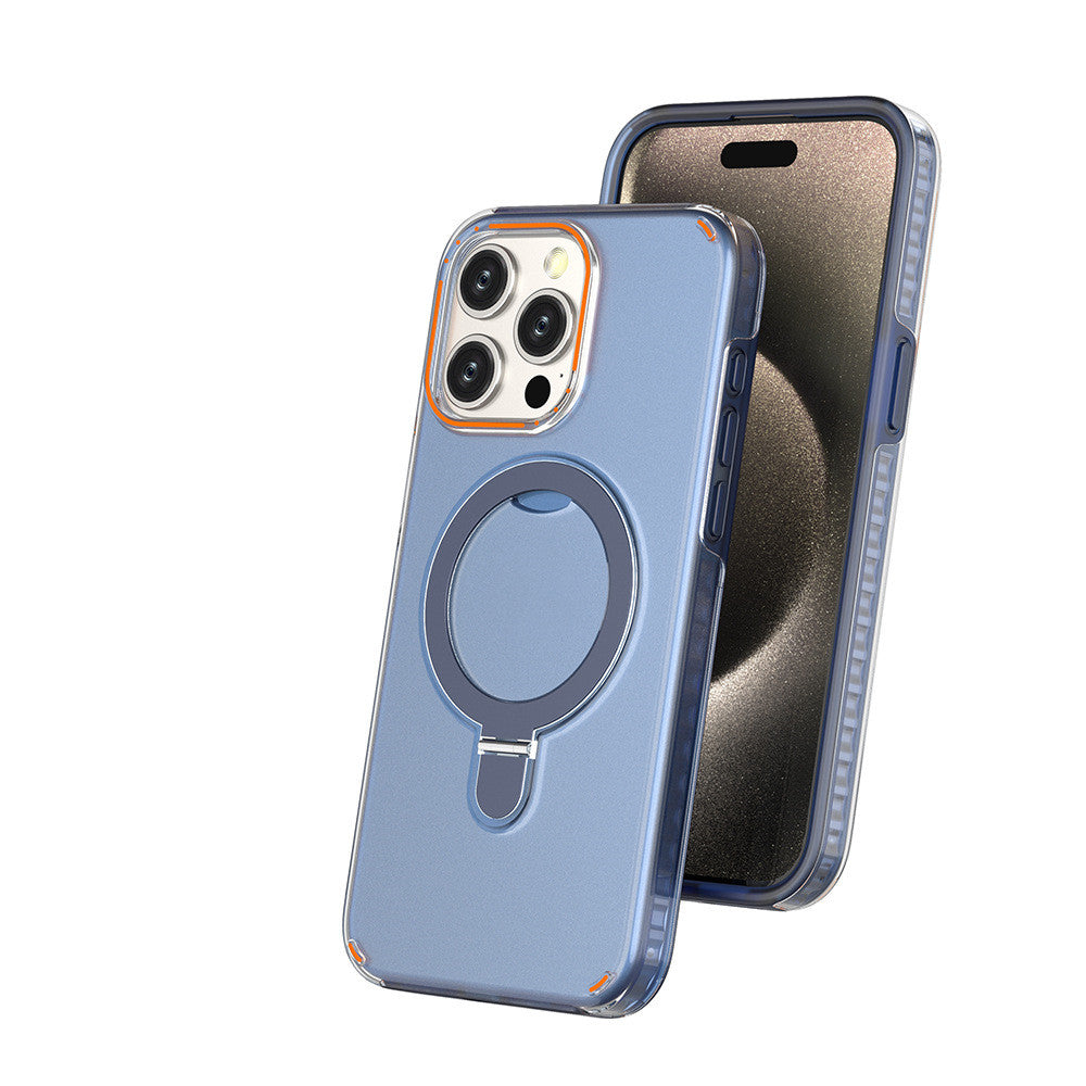Colourful Magnetic Phone Case With Holder Stand And Strap Hole