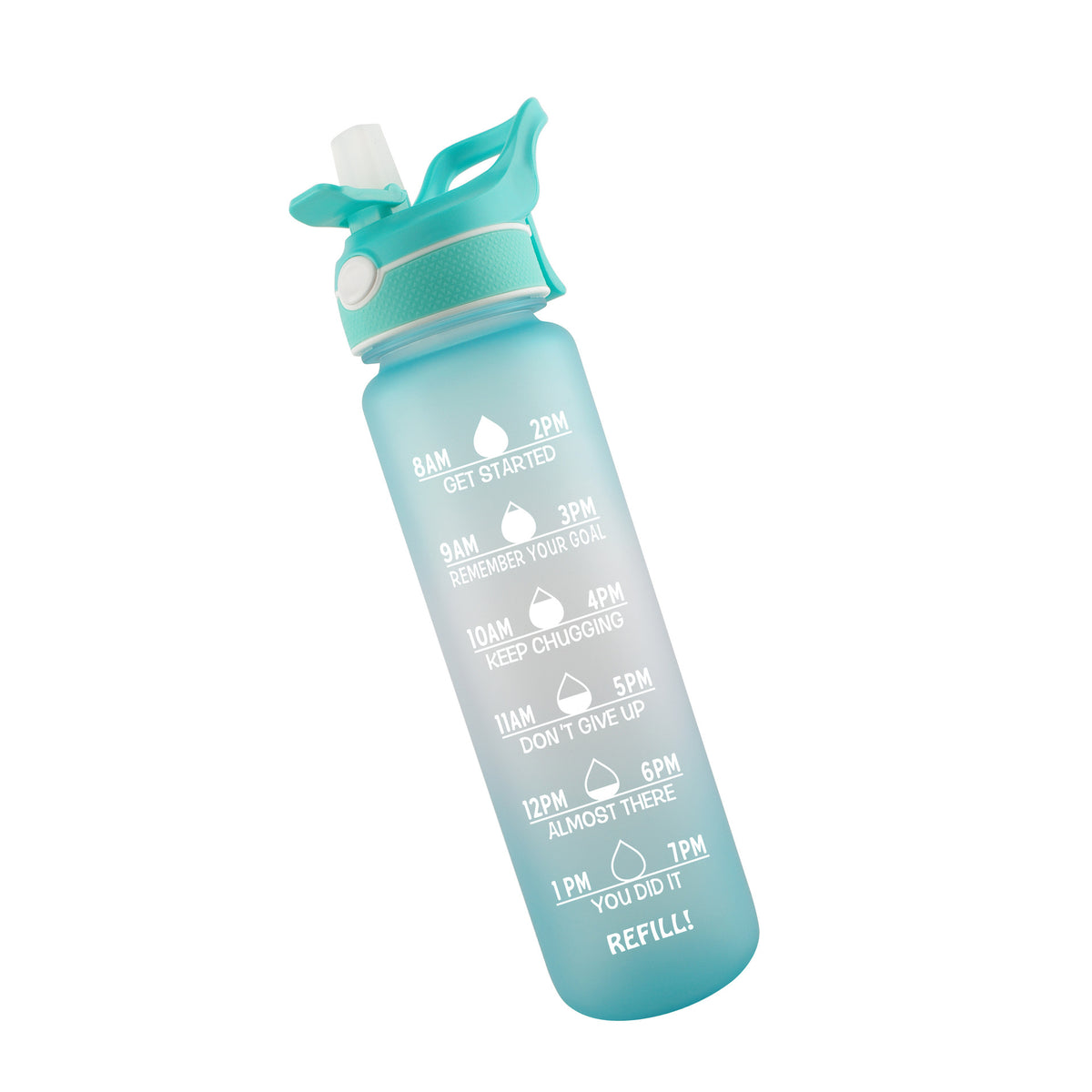 1000ml Water Bottle With Straw And Bounce Cover For Sport