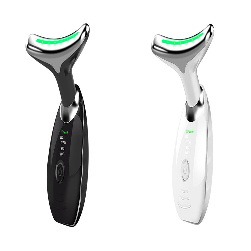 LED Neck and Face Massager Device with Colourful Light Modes