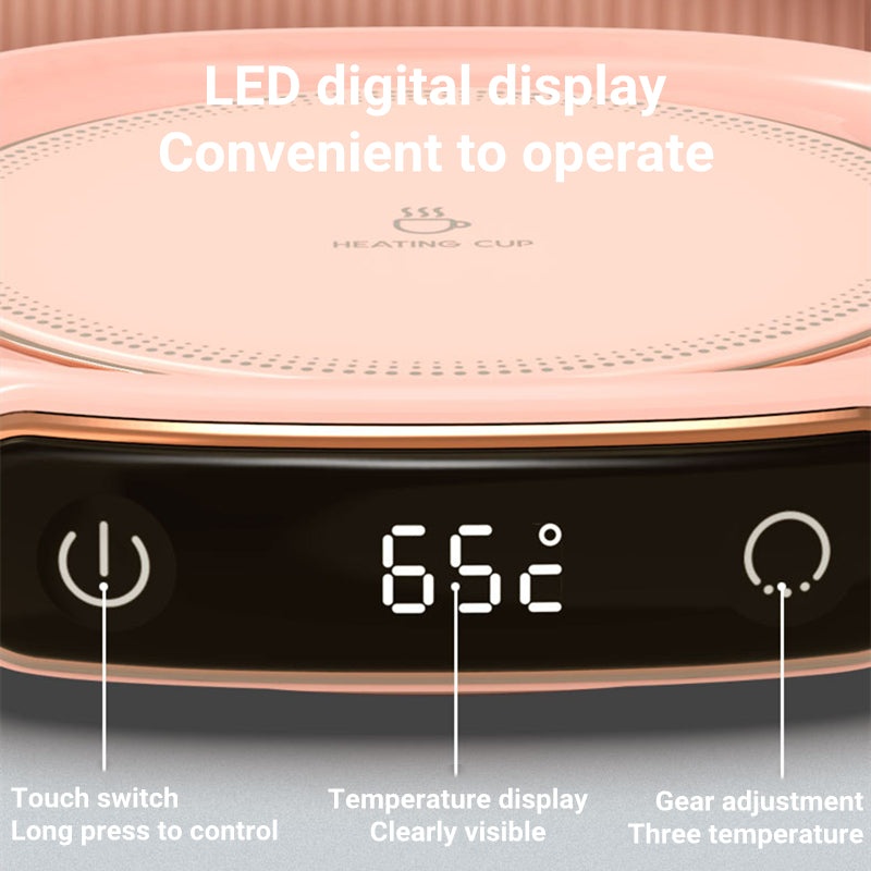 Smart Heated Coffee Mug Warmer Coaster With Auto Shut-Off