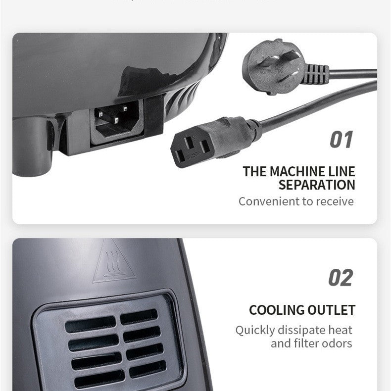 Smart Touch Air Fryer with 1400W Heating and Auto Power-Off