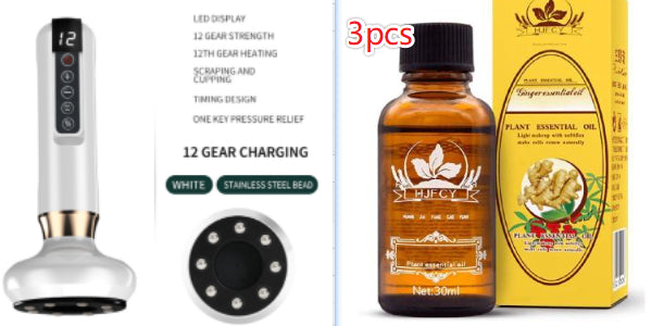 Electric Vacuum Cupping Massager with Gua Sha Suction for the Body