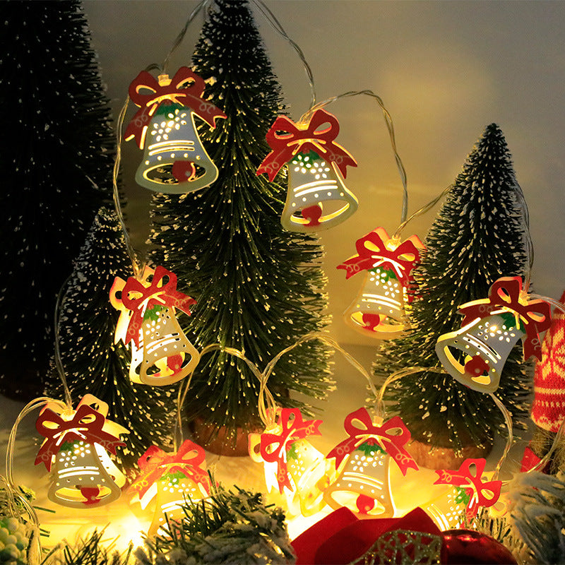 Christmas LED String Lights with Santa Elk and Snowman Shapes