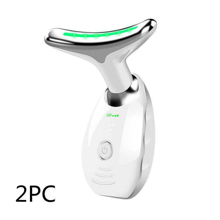 LED Neck and Face Massager Device with Colourful Light Modes