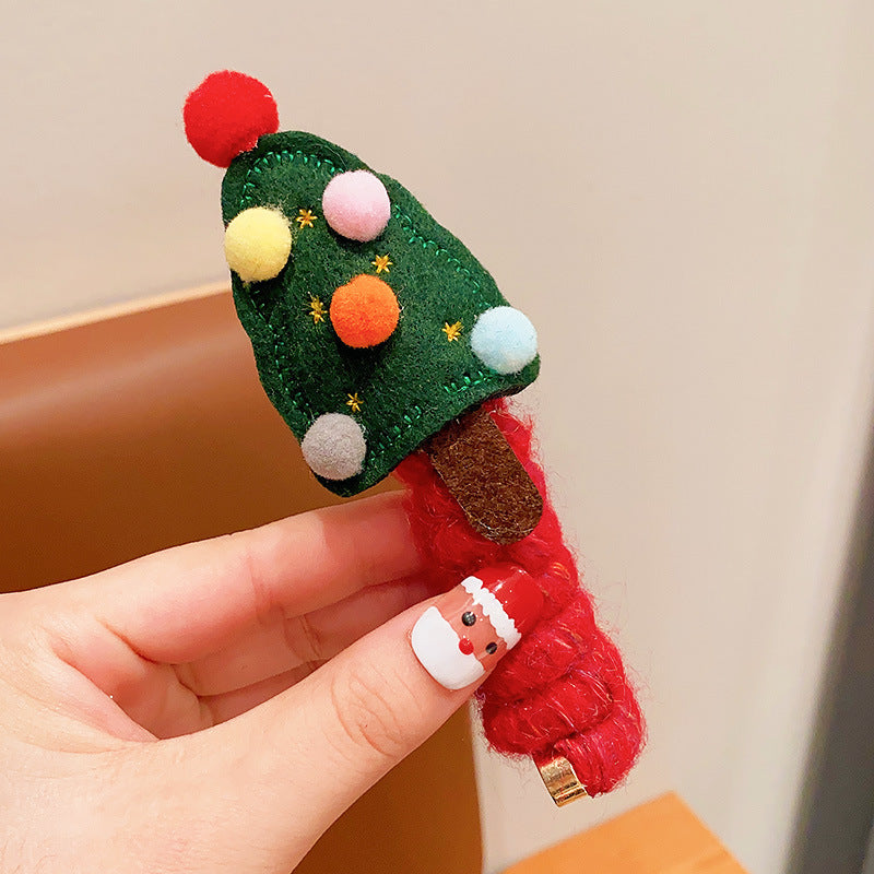 Girls Christmas Spiral Coil Hair Ties Telephone Wire Style