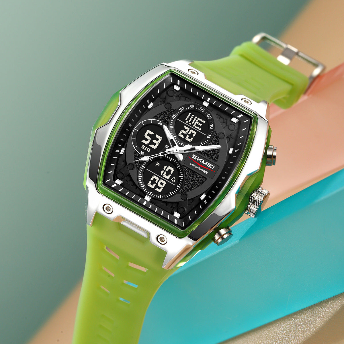 Multicolour Sports Digital Watch with Easy-Read Display for Everyday