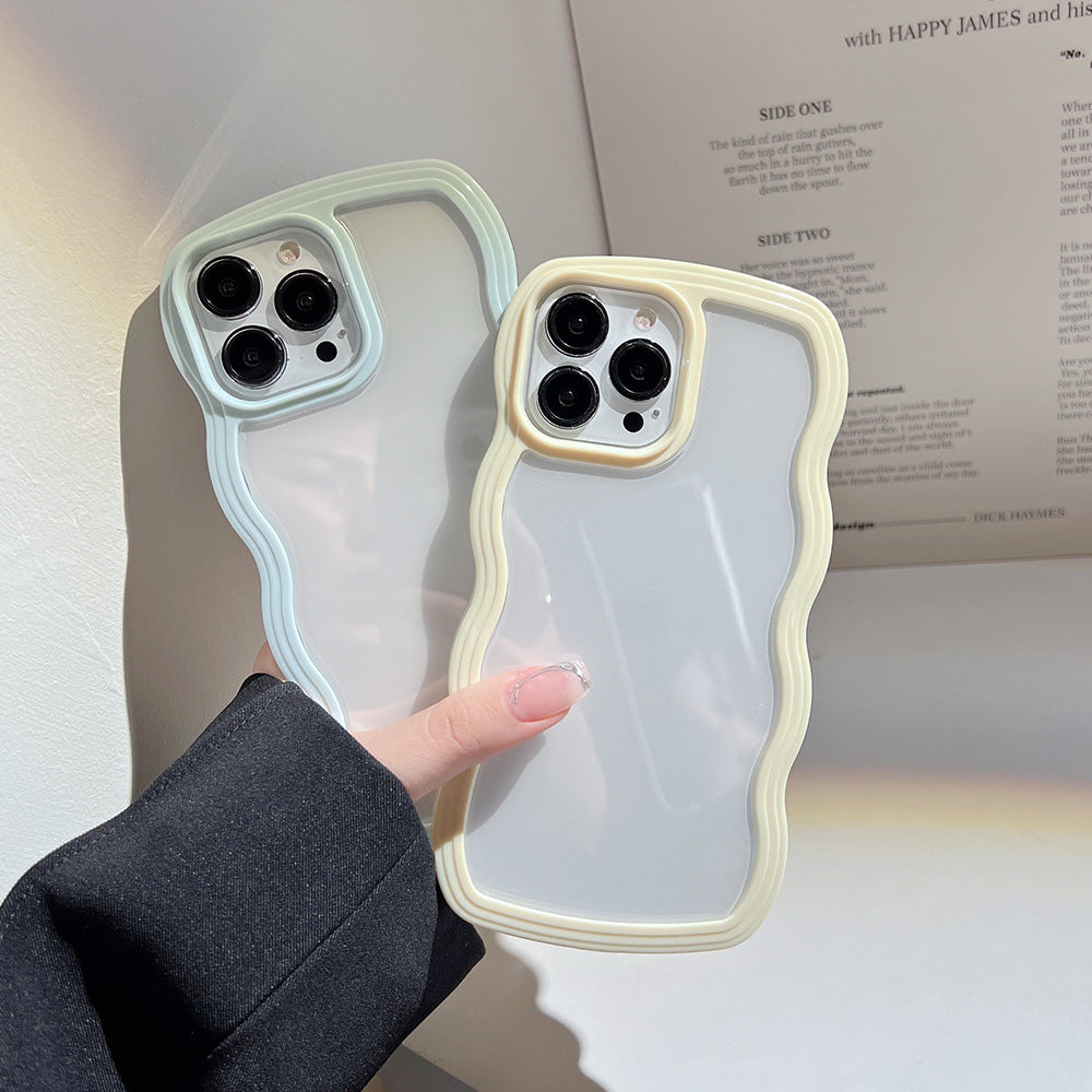 Wave Border Phone Case in Candy Colours with Full Protection