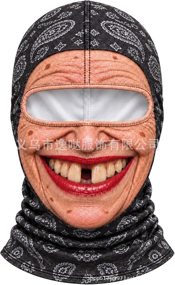 Realistic Winter Balaclava Face Mask, Windproof Fun Costume