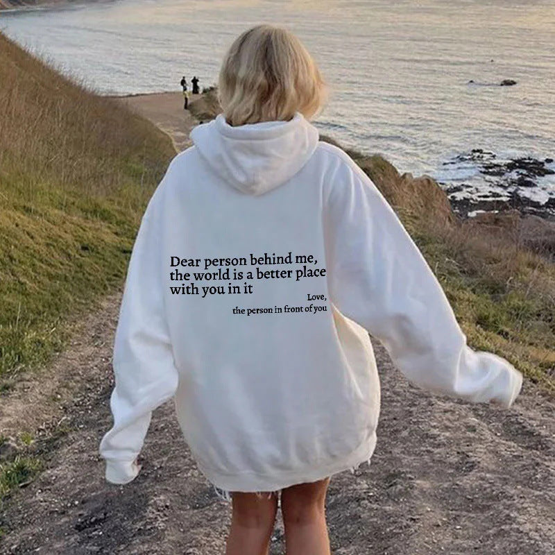 Women's Kindness Slogan Hoodie, Long Sleeve Sweatshirt in Many Colours