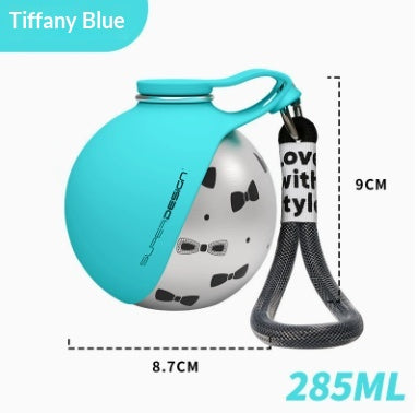 Portable Stainless Steel Water Bottle for Small Dogs and Cats