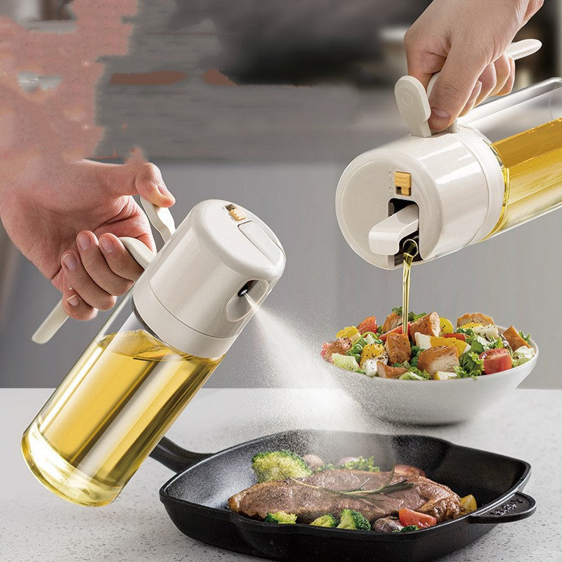 2-in-1 Oil Sprayer and Pourer Bottle For Kitchen and BBQ