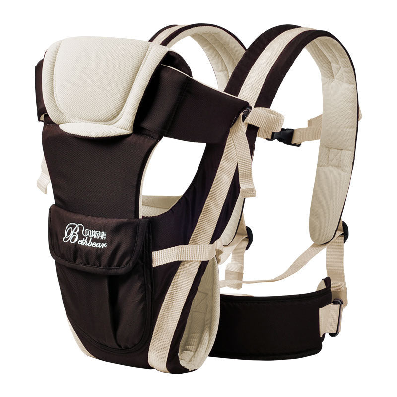 Double Shoulder Baby Carrier With Hip Seat For Parents