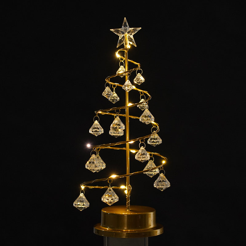 Crystal Christmas Tree LED Fairy Lights for Bedrooms Indoors