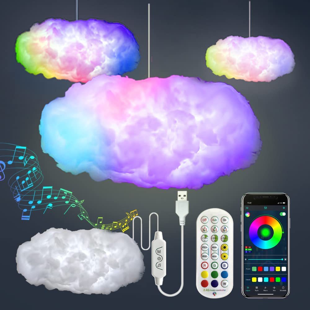 USB Cloud Light With App Control And Music Sync Lightning Effect