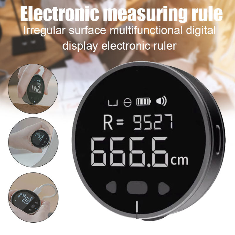 Digital LCD Measuring Ruler With 99m Range, Mini And Rechargeable