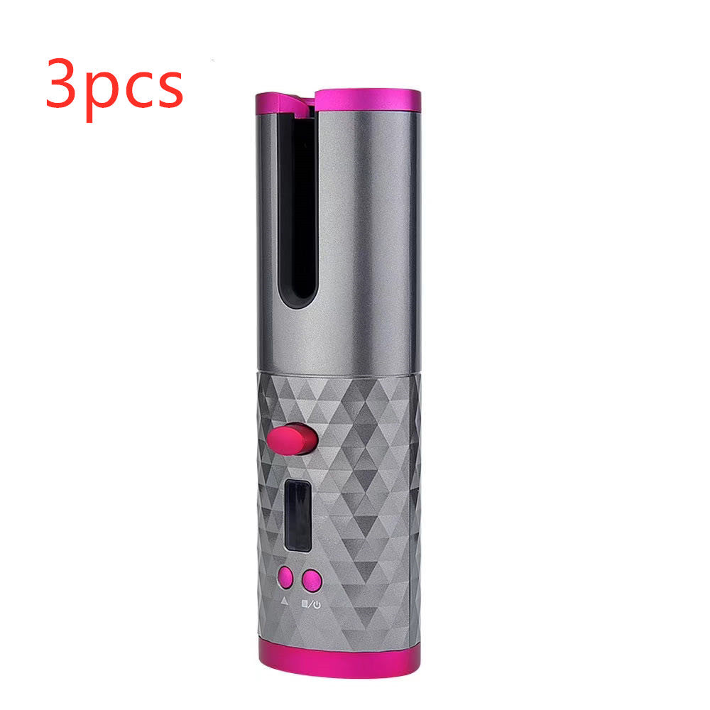 Cordless Automatic Hair Curler, Wireless Rotating Curling Iron