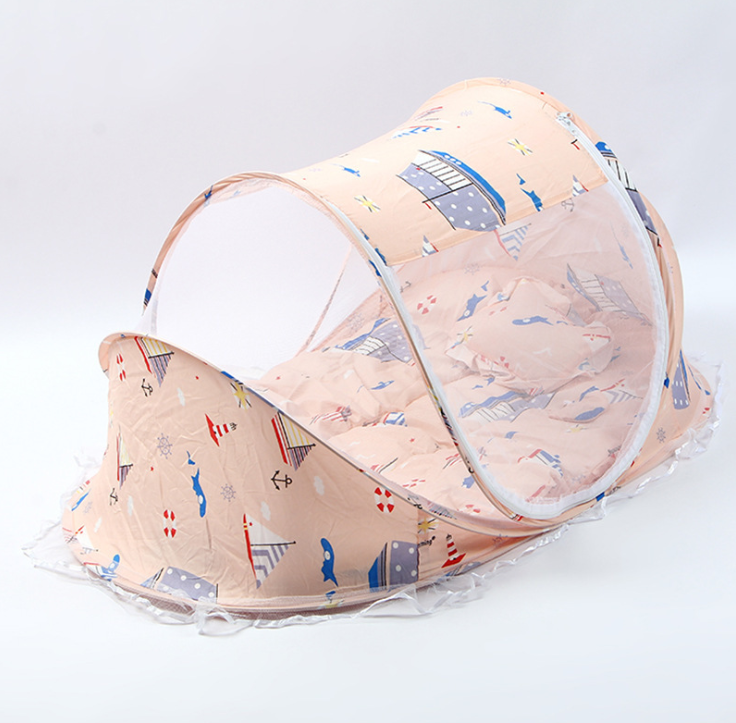 Foldable Baby Bed Net With Pillow Net 2 Piece Set
