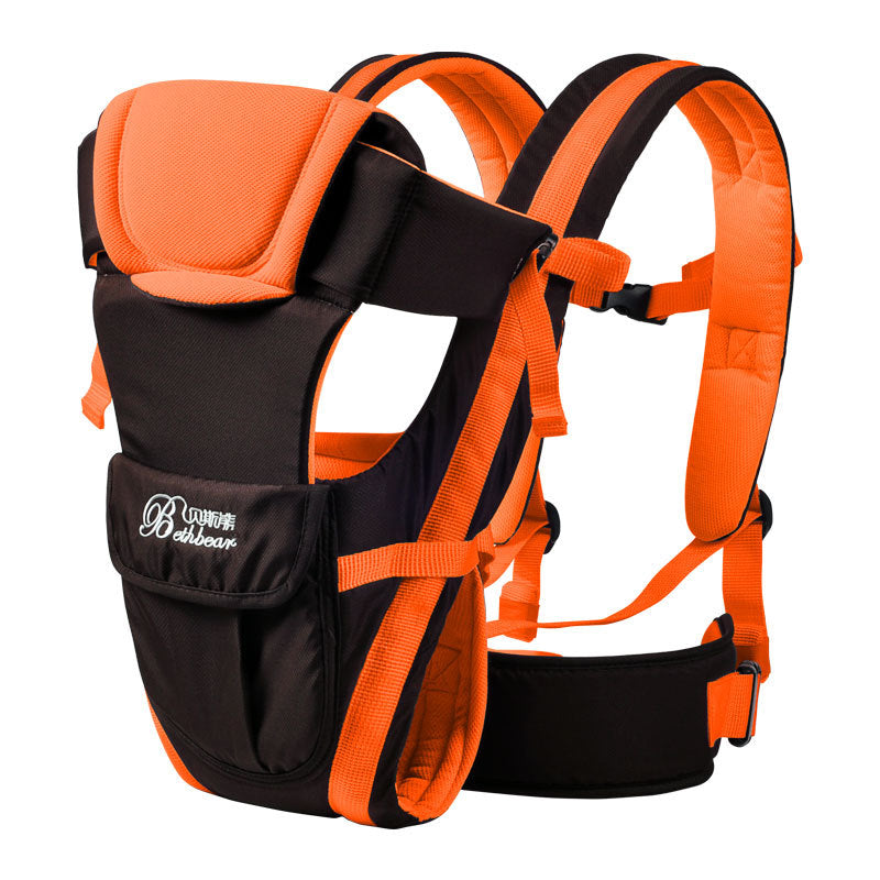 Double Shoulder Baby Carrier With Hip Seat For Parents