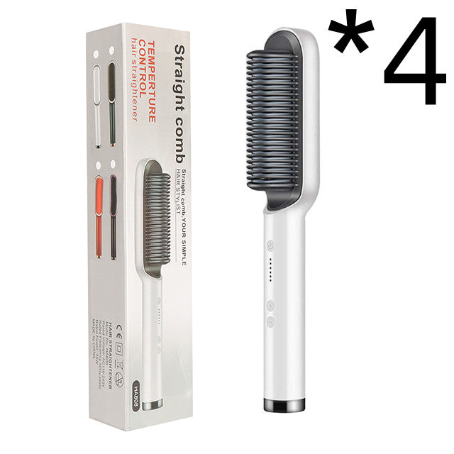 2 In 1 Hair Straightener Comb With Negative Ion And Curling