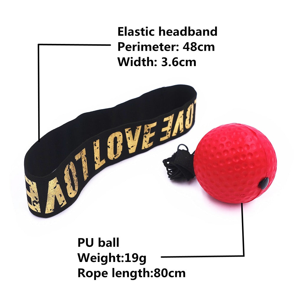 Boxing Reflex Speed Ball with Headband, Soft Punch Ball for Training