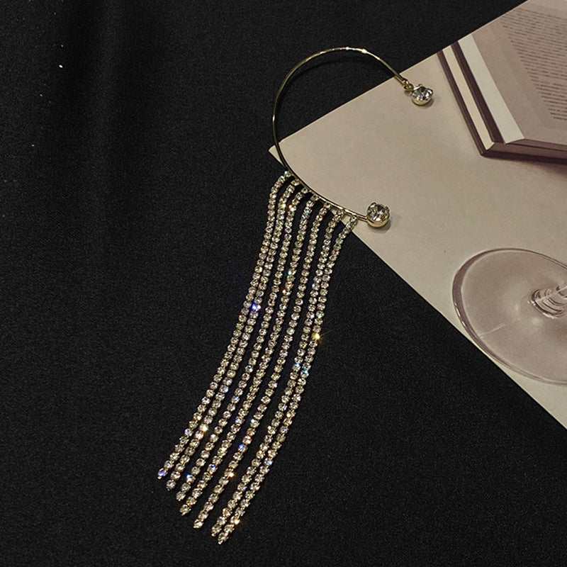 Fashionable Long Tassel Earrings in Gold and Silver Tones