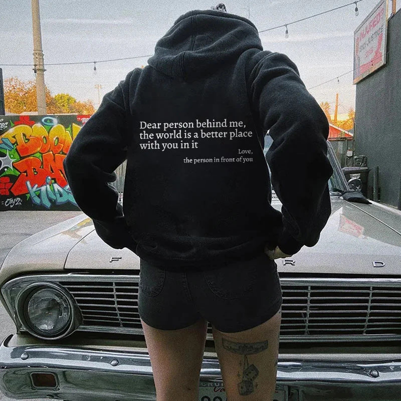 Women's Kindness Slogan Hoodie, Long Sleeve Sweatshirt in Many Colours