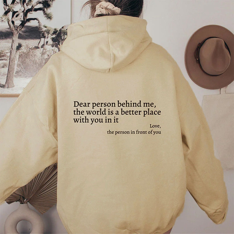Women's Kindness Slogan Hoodie, Long Sleeve Sweatshirt in Many Colours