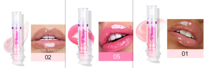 Glossy Tube Lip Gloss, Rich Colour Mirror Finish Liquid