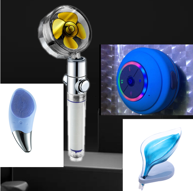 Mini Waterproof Bluetooth LED Speaker with Built-In Microphone