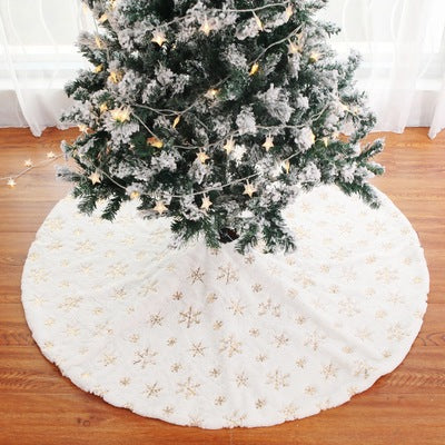 Christmas Tree Skirt in Silver Gold or Colourful Sequin Style