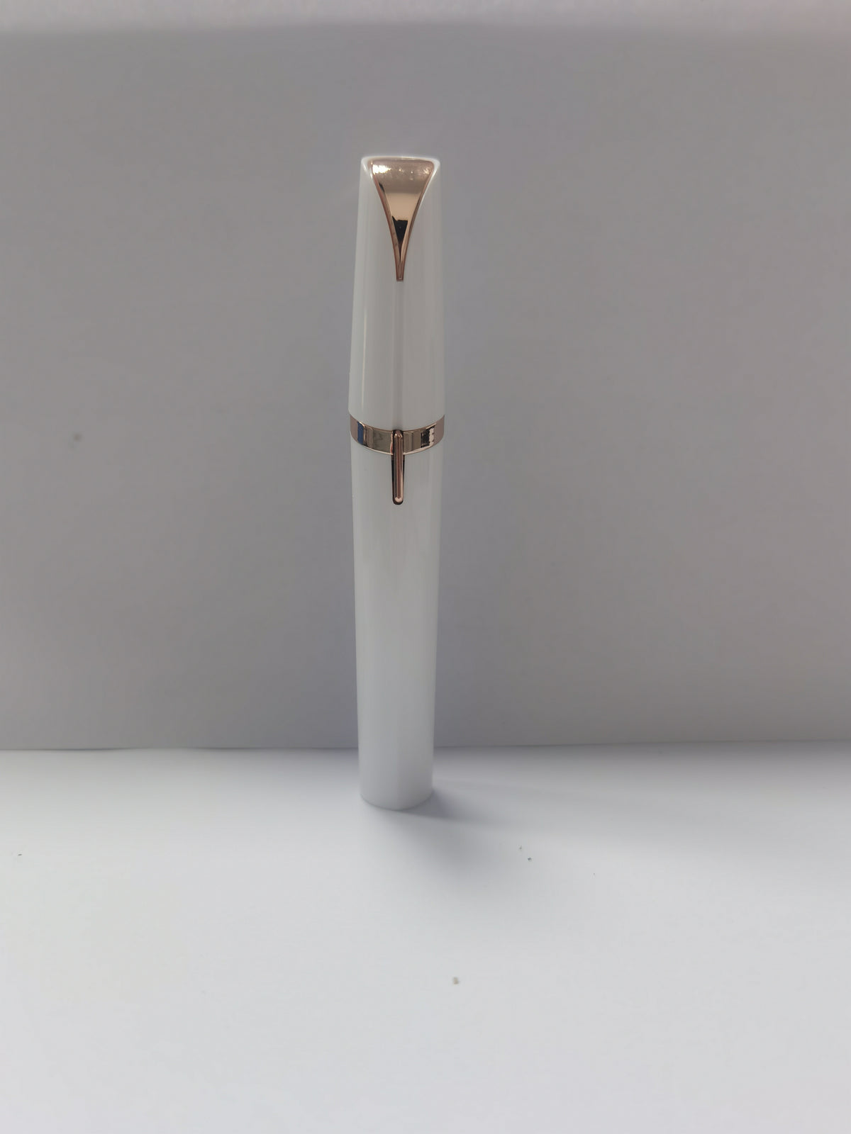 Mini Electric Eyebrow Trimmer with LED Light and Gold-Plated Head